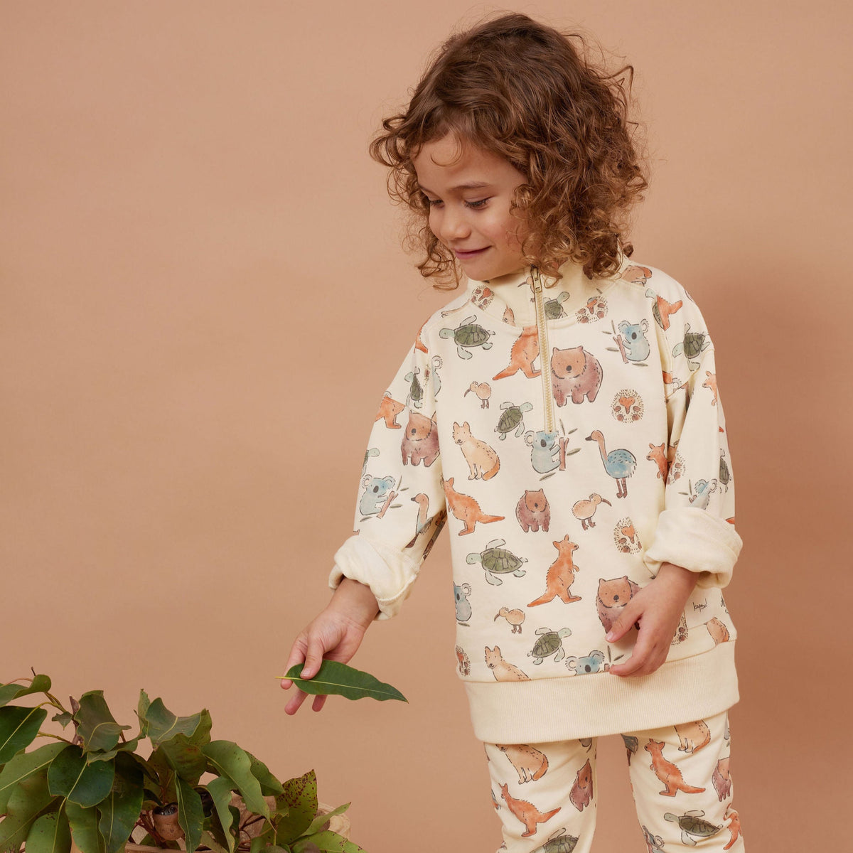 Wild Wonders Half Zip Sweater