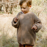 Chunky Cotton Knit Jumper (Latte)