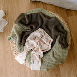 Chunky Cotton Knit Jumper (Olive)