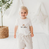 Beetle Bow Tee - Eggnog