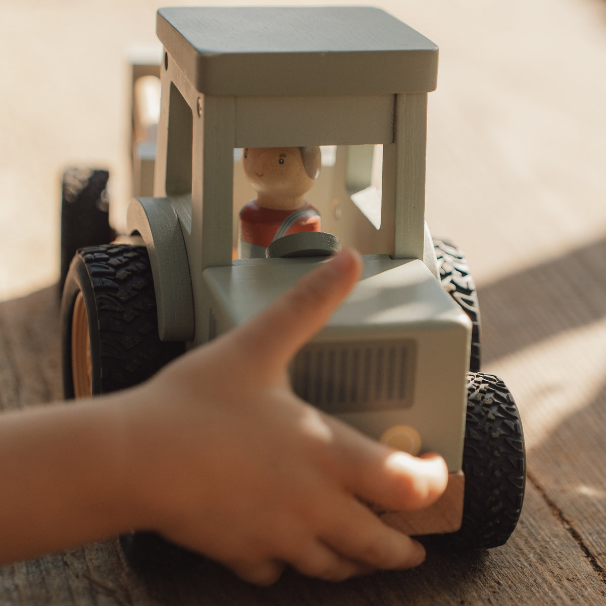 Little Farm Tractor With Trailer
