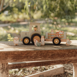 Little Farm Tractor With Trailer
