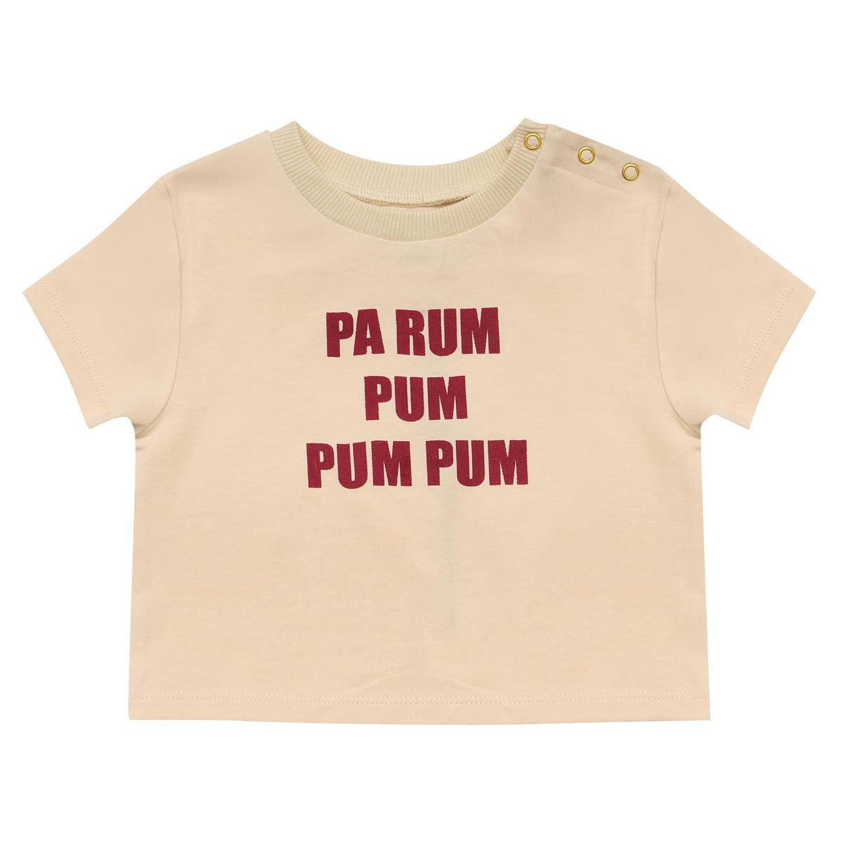 Little Drummer Baby Tee (Custard)