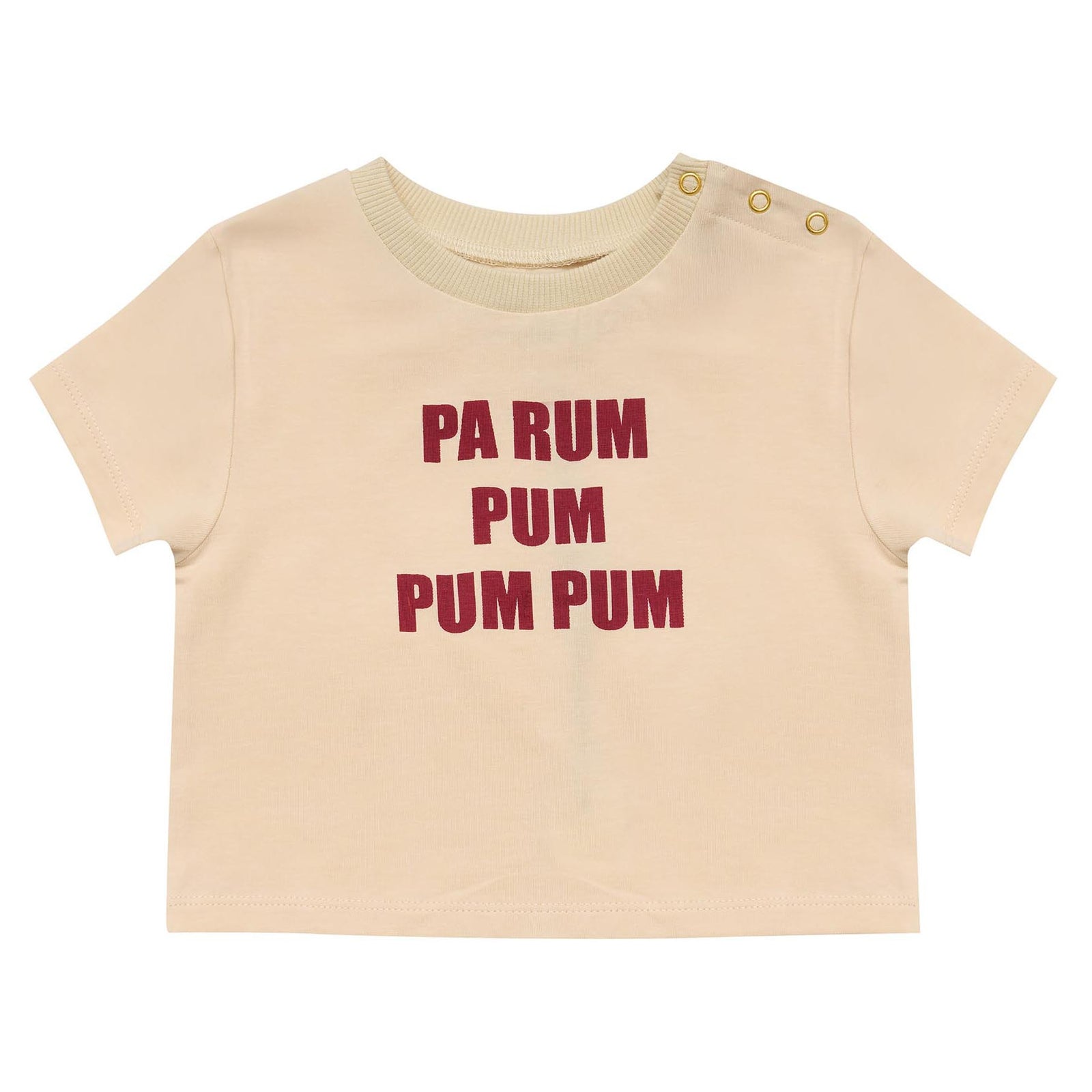 Little Drummer Baby Tee (Custard)