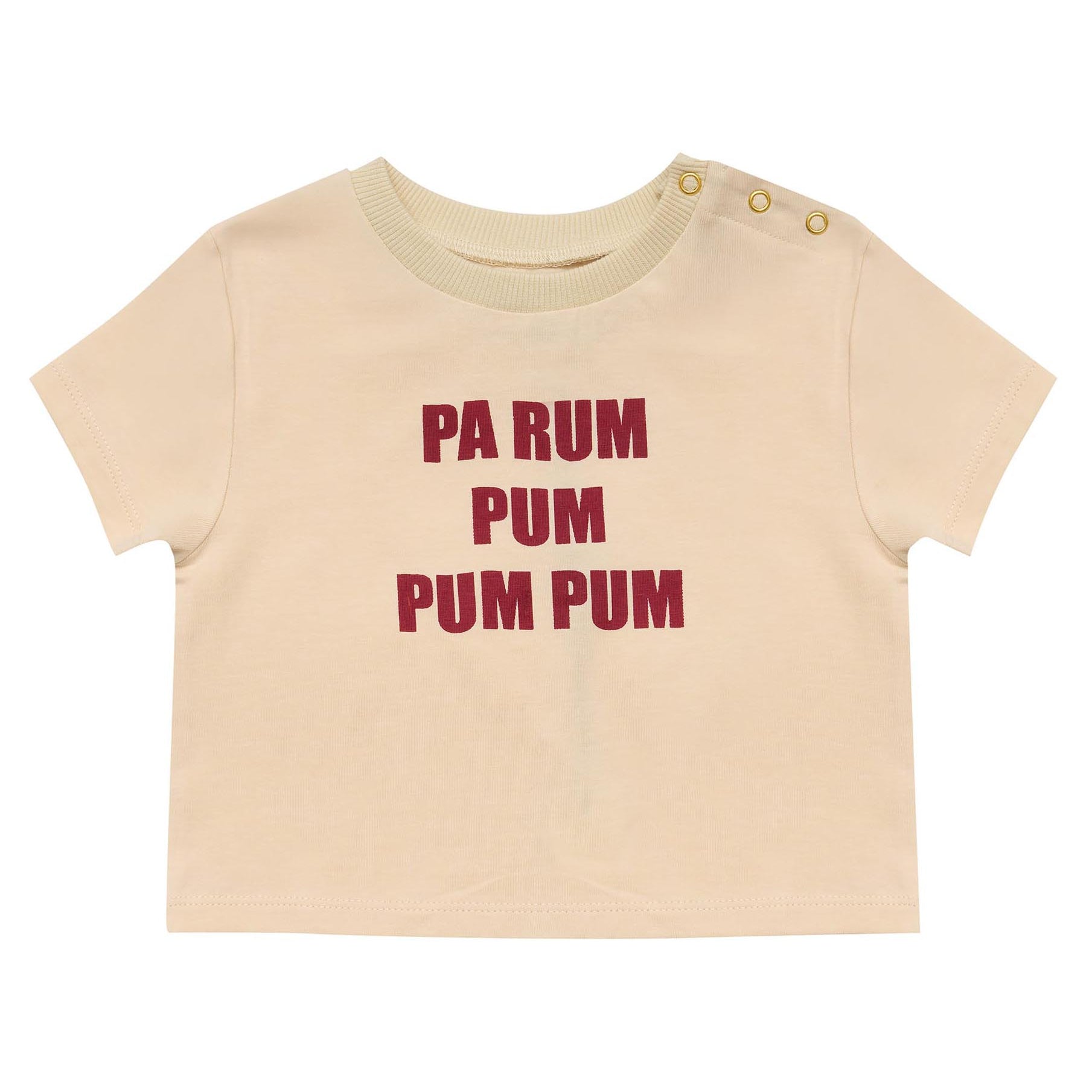 Little Drummer Baby Tee (Custard)