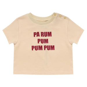 Little Drummer Baby Tee (Custard)