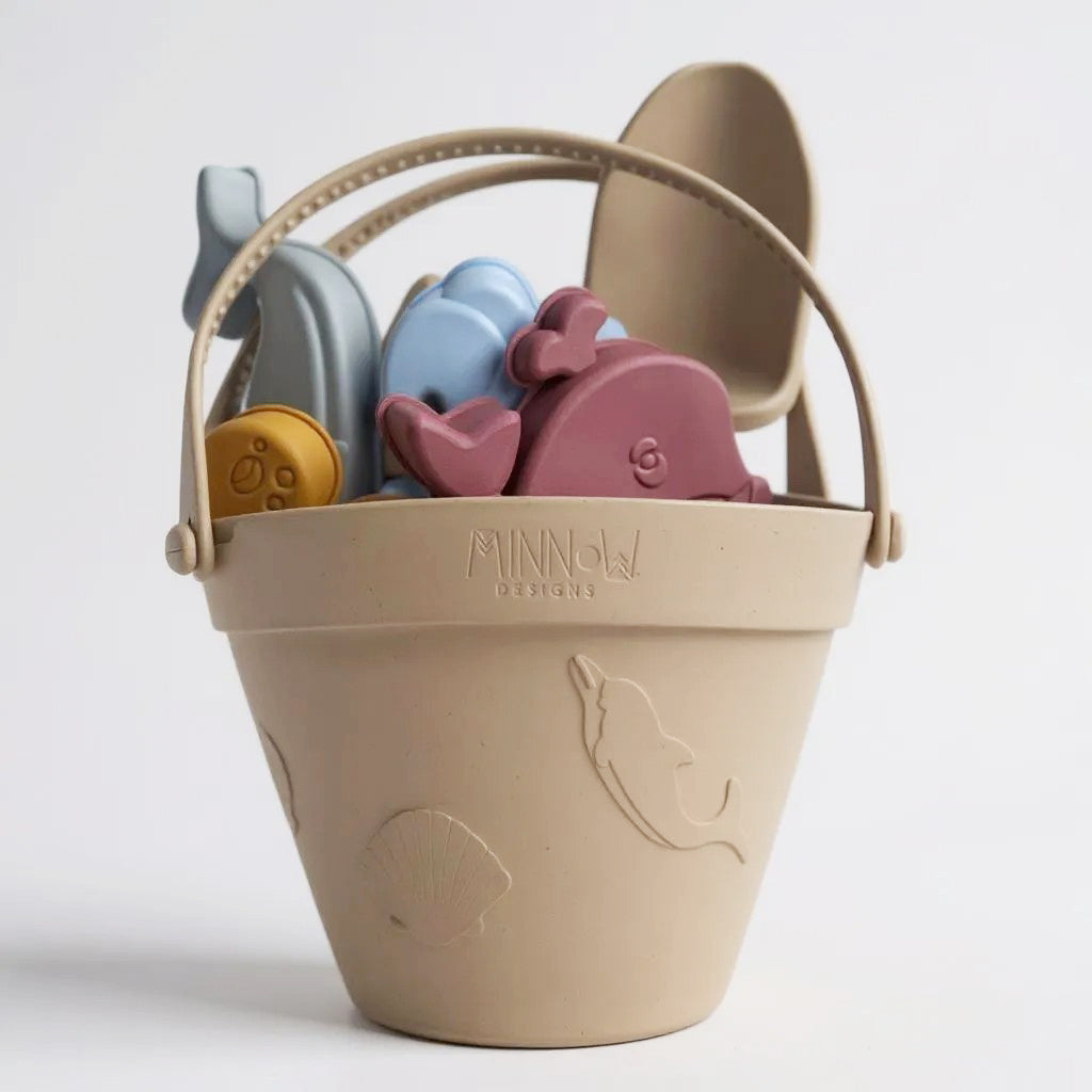 Silicone Beach Bucket Set (Sand)