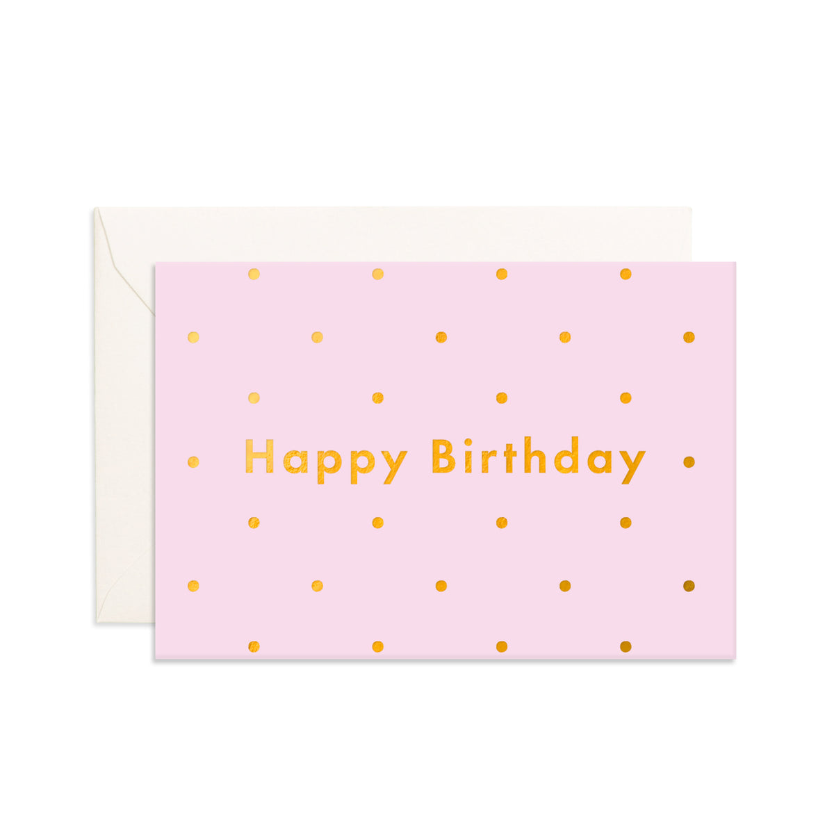 Birthday Lilac Dots Mini Greeting Card
