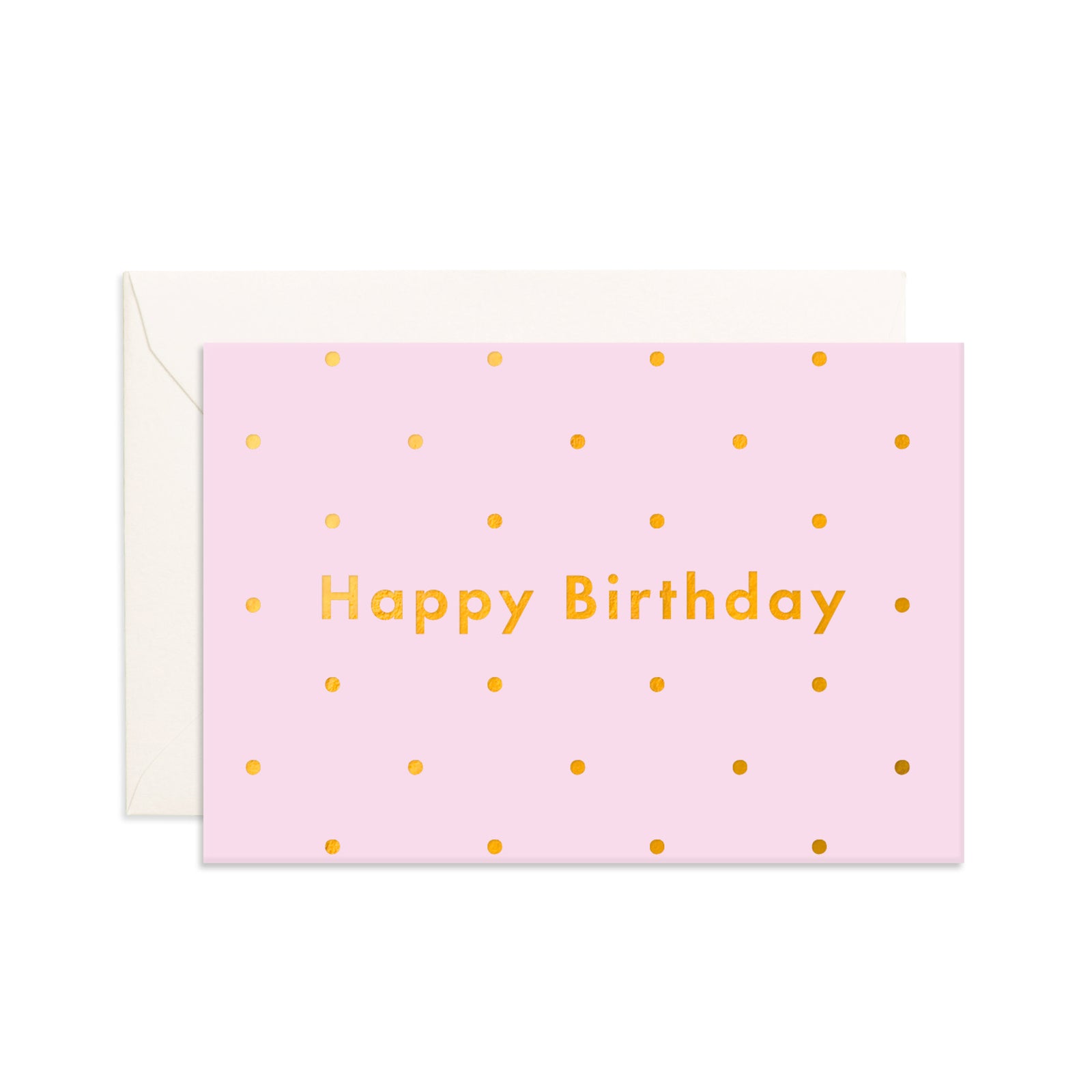 Birthday Lilac Dots Mini Greeting Card