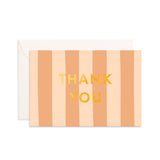 Thank You Corsica Stripe Mini Greeting Card
