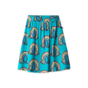 Minti Painted Rainbow Woven Skirt