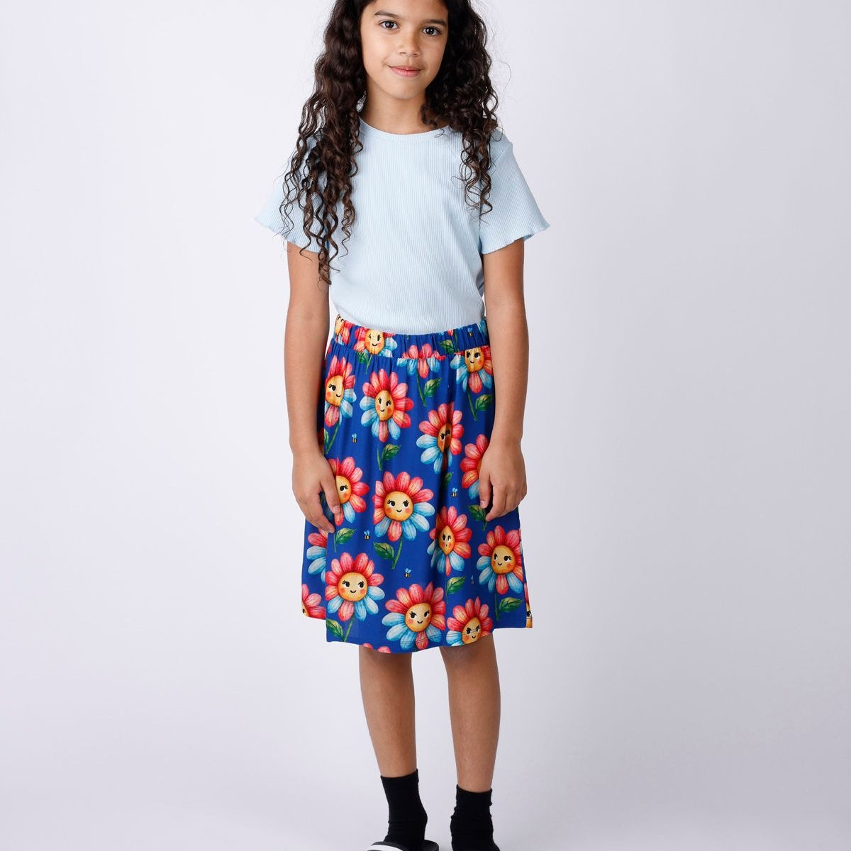 Minti Flower And Bee Woven Skirt