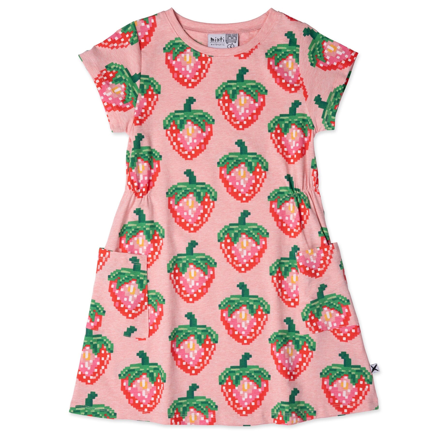 Pixelled Strawberries Dress