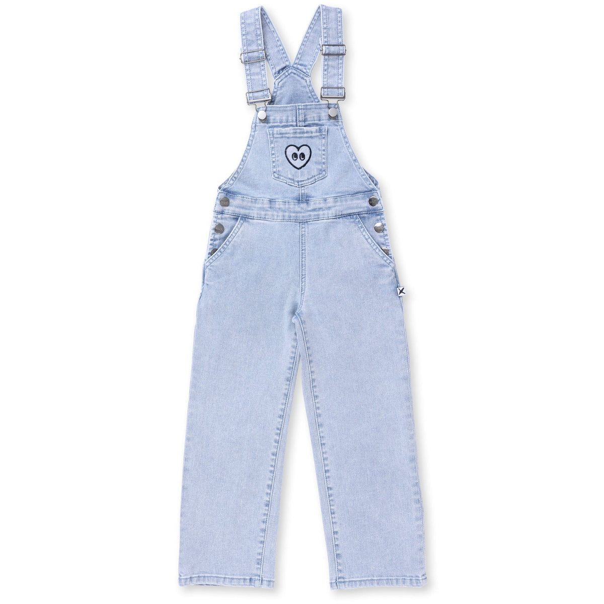 Happy Heart Denim Overalls