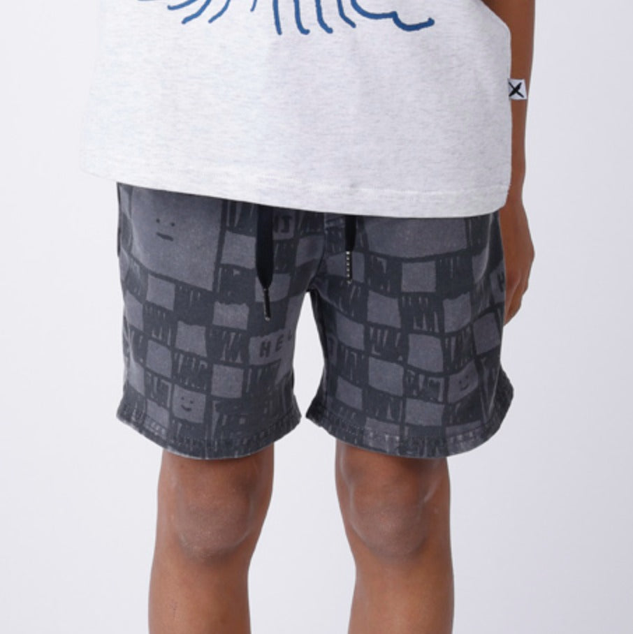 Minti Sketchy Grid Short