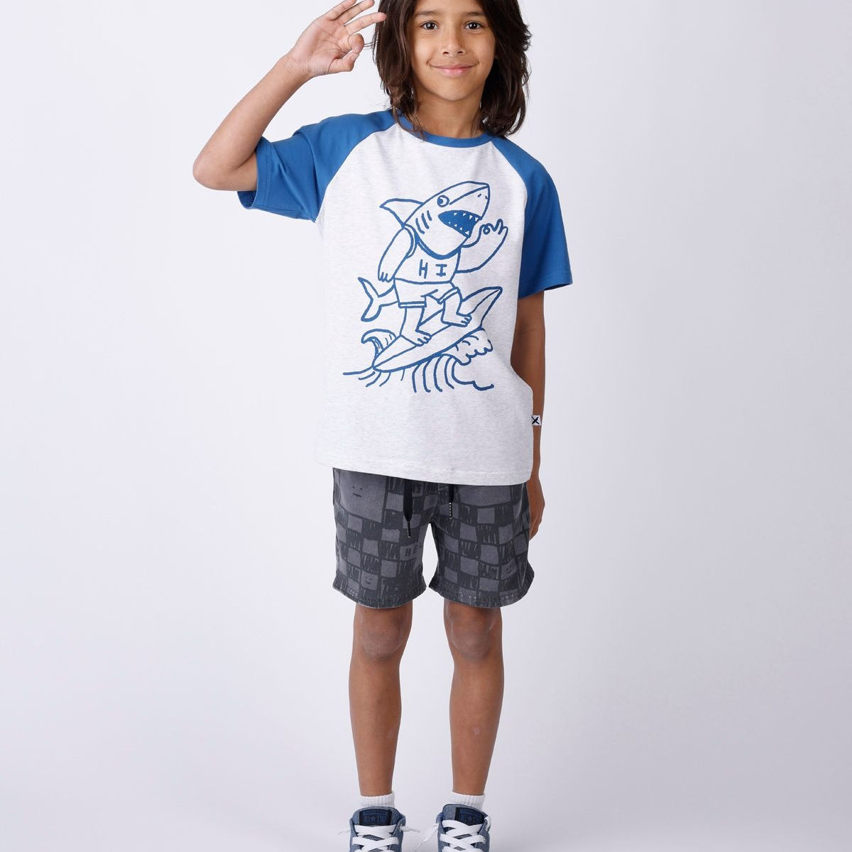 Minti Sketchy Grid Short