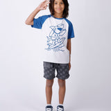 Minti Sketchy Grid Short