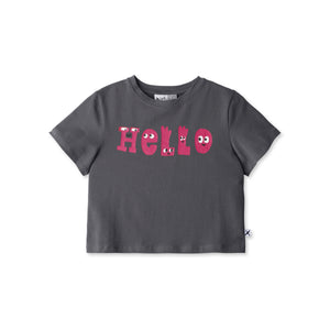 Minti Hello Monsters Cropped Tee
