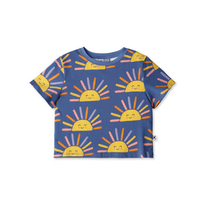 Minti Happy Sunrise Cropped Tee