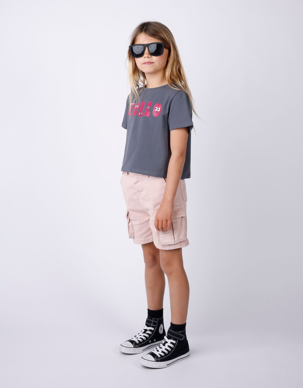 Minti Hello Monsters Cropped Tee