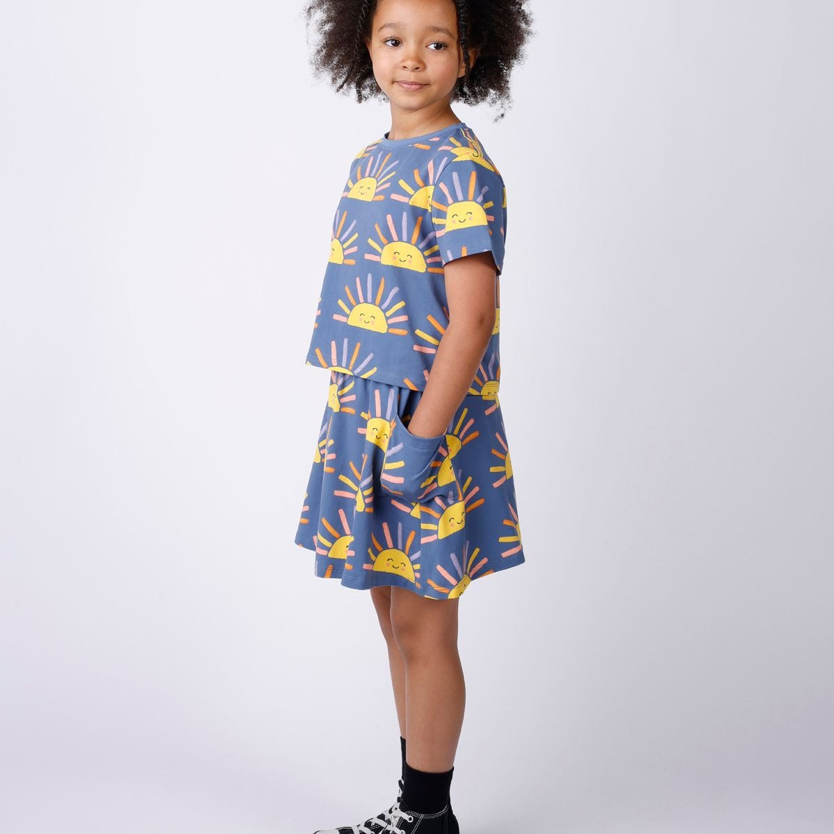 Minti Happy Sunrise Cropped Tee