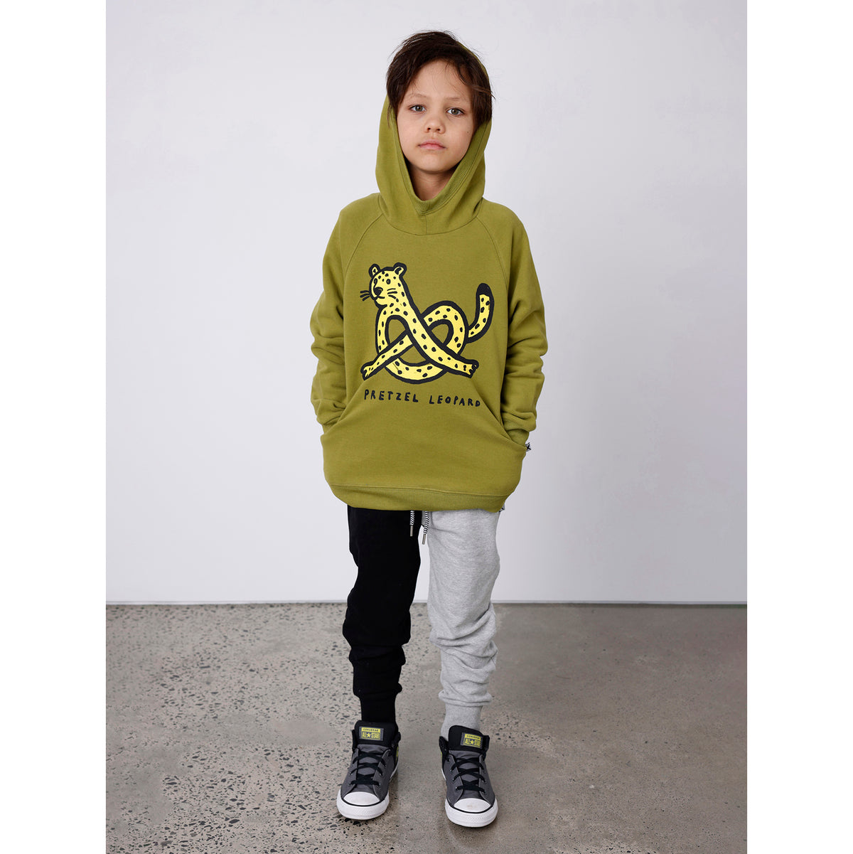 Minti Pretzel Leopard Furry Hood