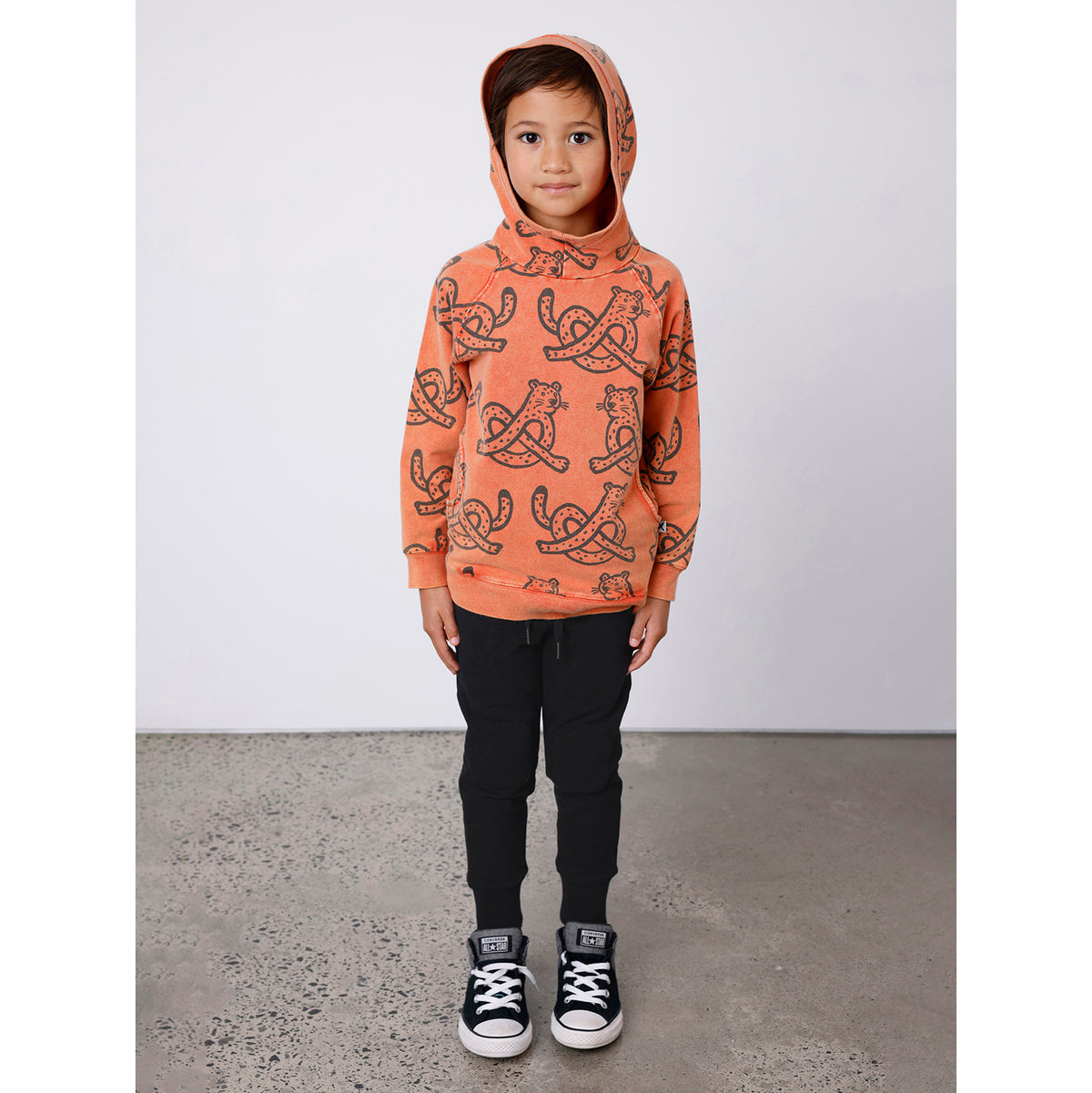 Minti Pretzel Leopard Hood