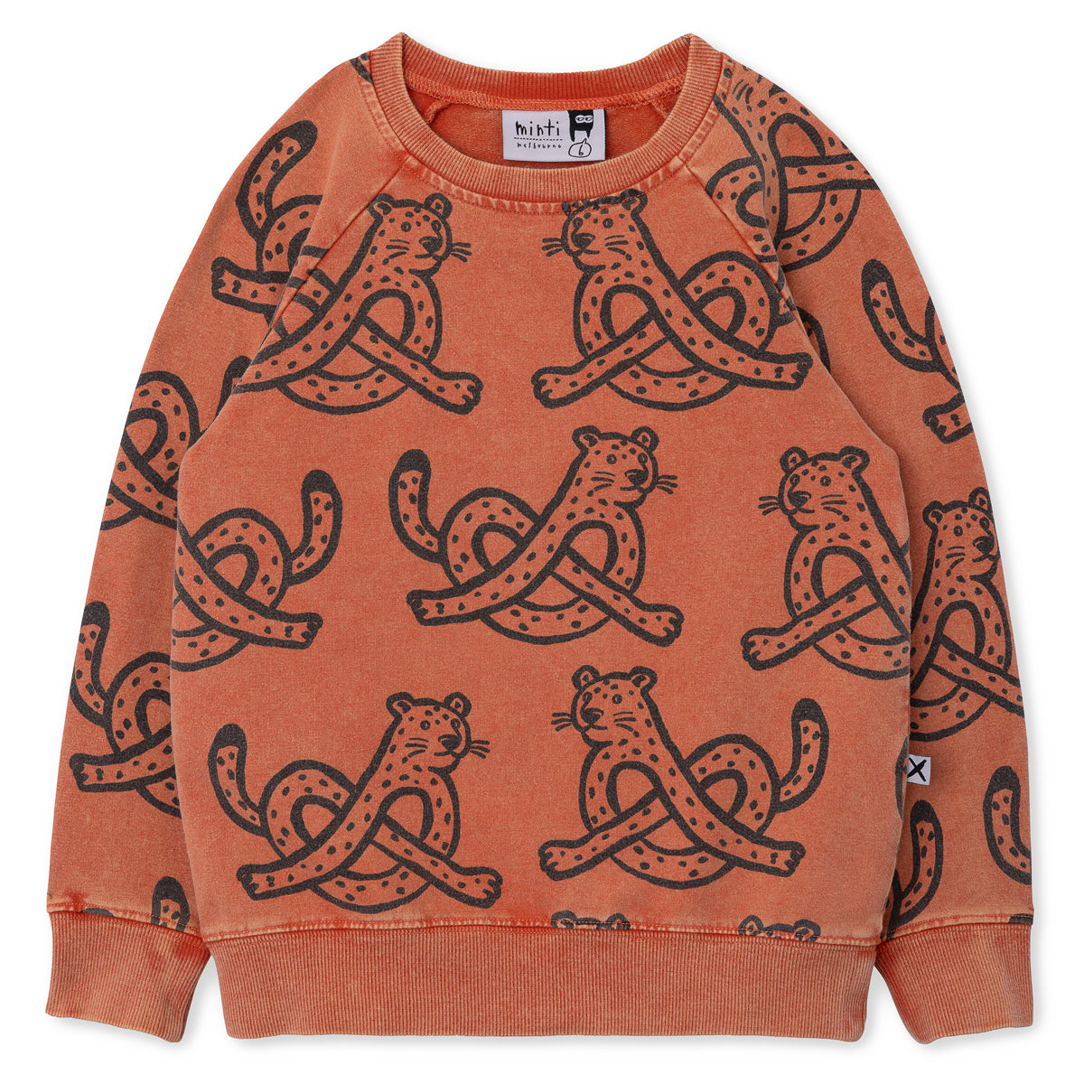 Minti Pretzel Leopard Crew