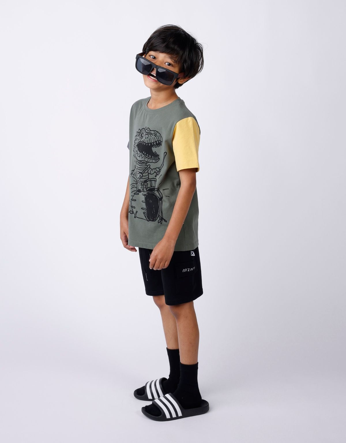 Minti Dino Drummer Tee