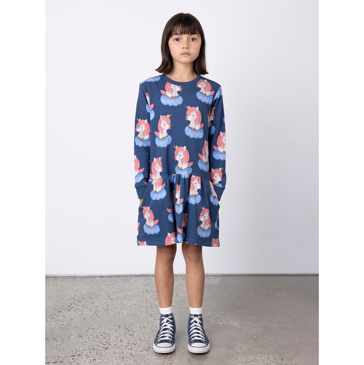 Minti Unicorns On A Cloud Dress