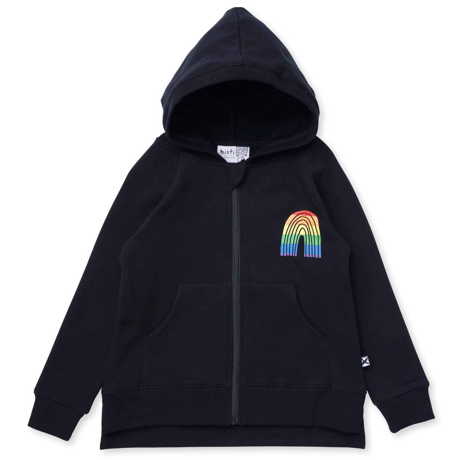 Stripey Rainbow Furry Zip Up