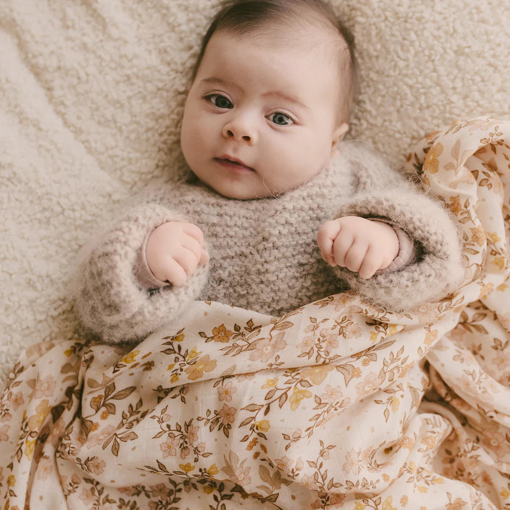 Sweat Pea Organic Muslin Swaddle Wrap