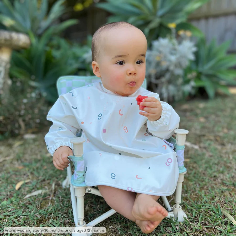 Messie Smock Bib (Tiny Arches)