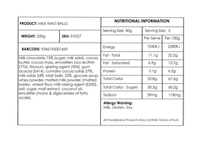 Choc Malt Balls 200g
