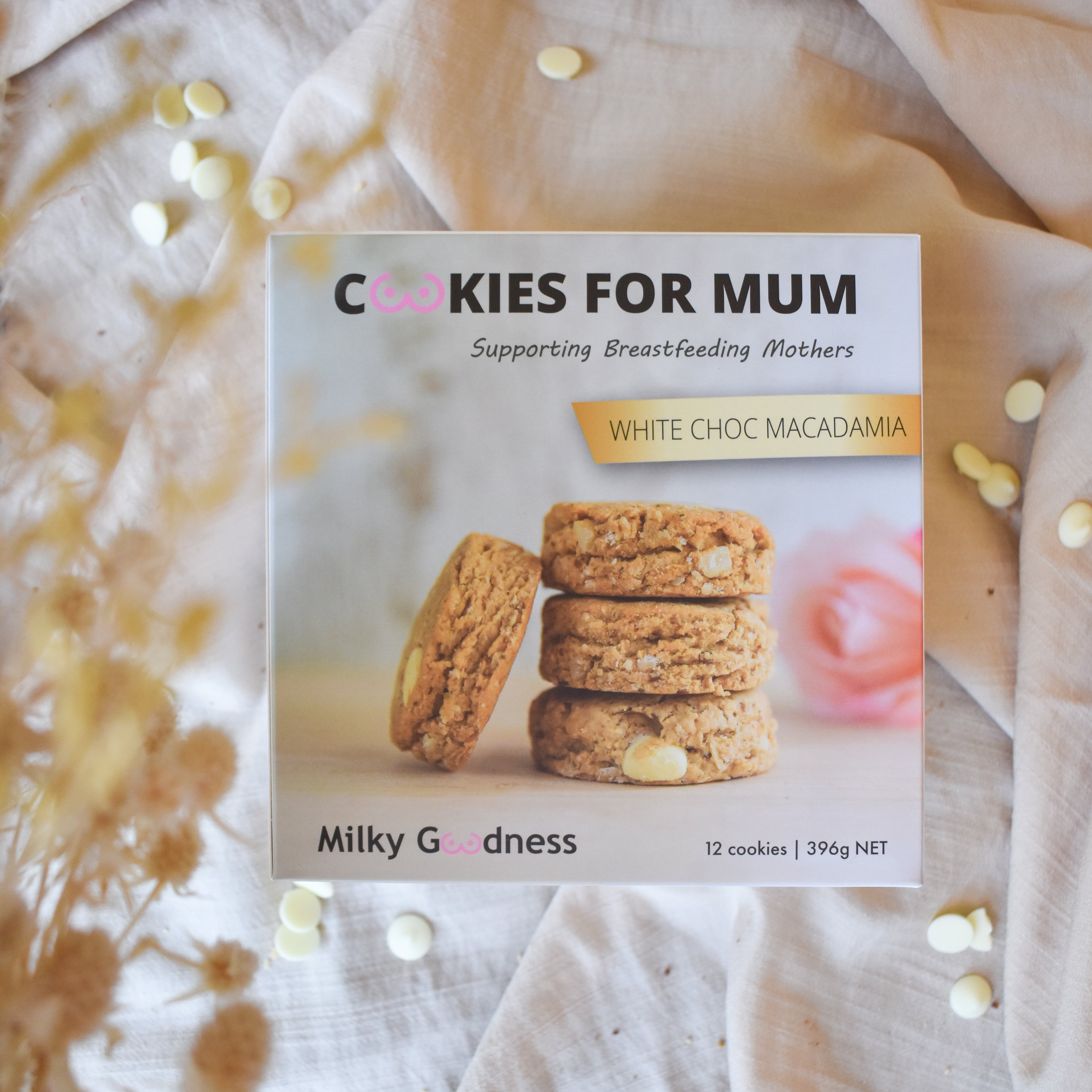 White Chocolate Chip & Macadamia Lactation Cookies