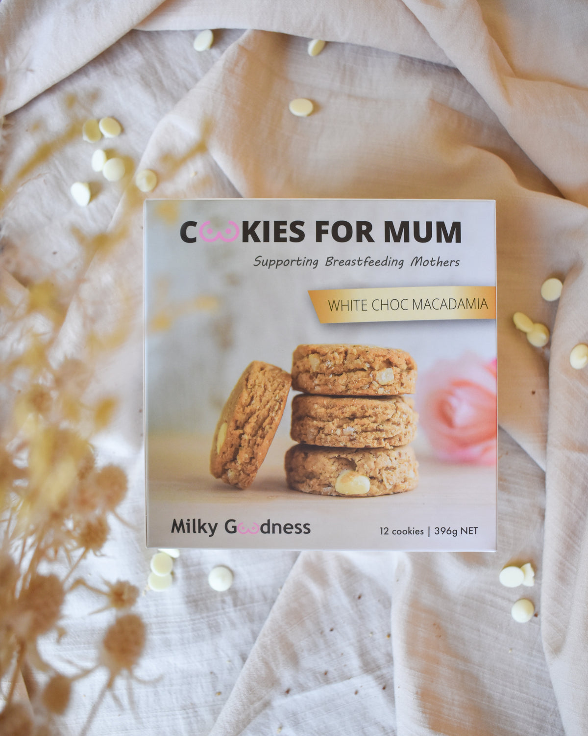 White Chocolate Chip & Macadamia Lactation Cookies