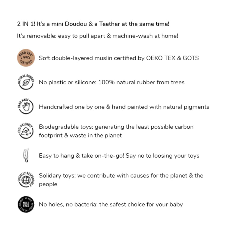 Doudou Mini Teether - Ramona The Radish