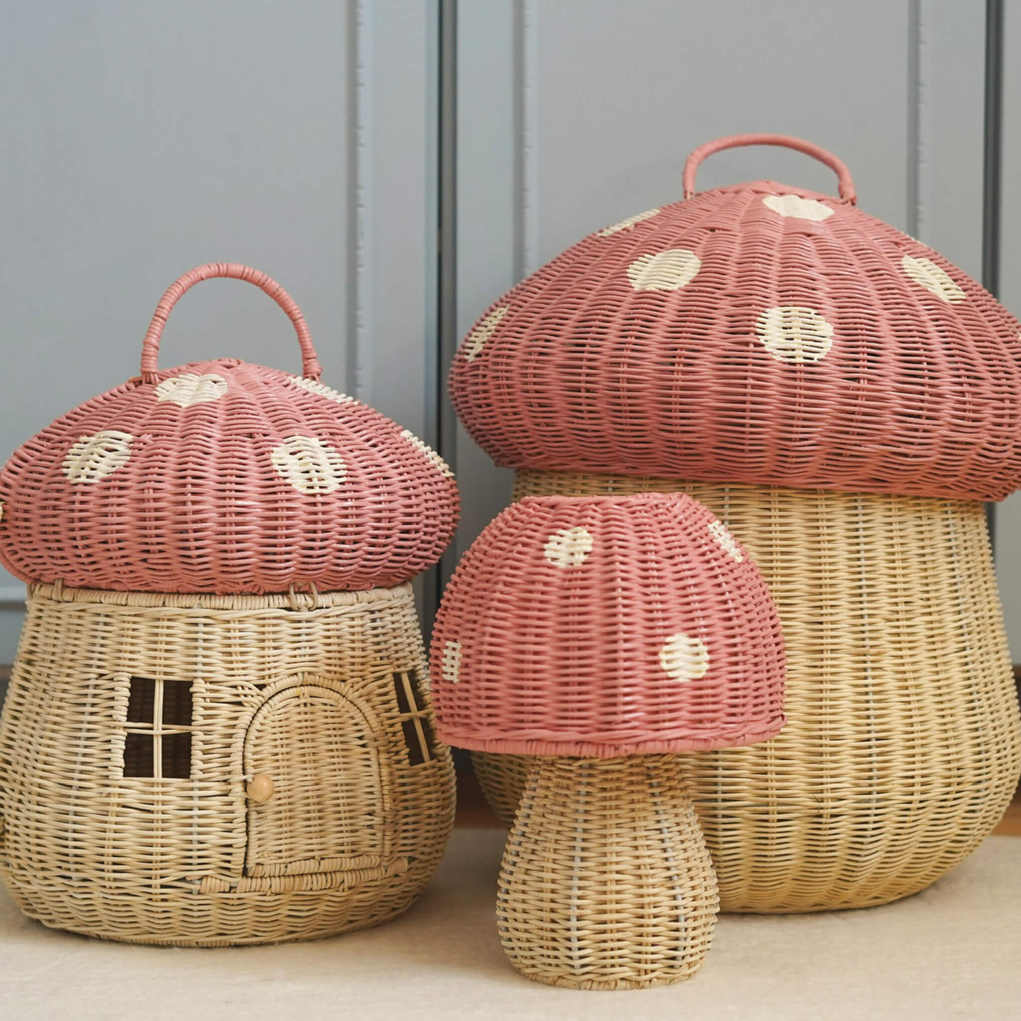 Mushroom Storage Basket (Musk)