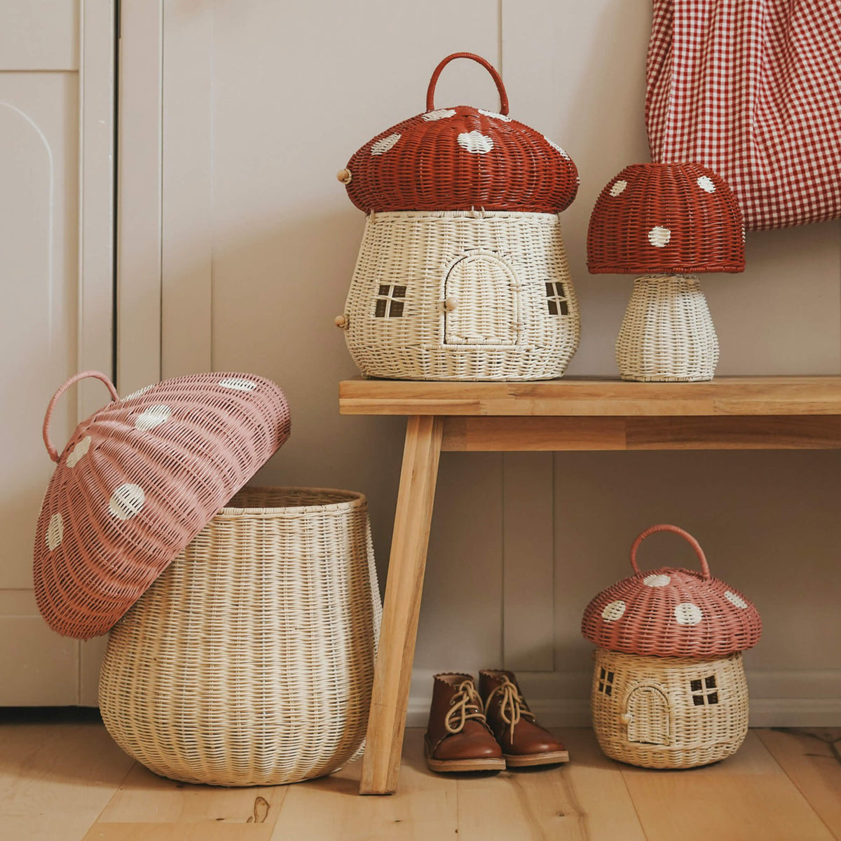 Mushroom Storage Basket (Musk)