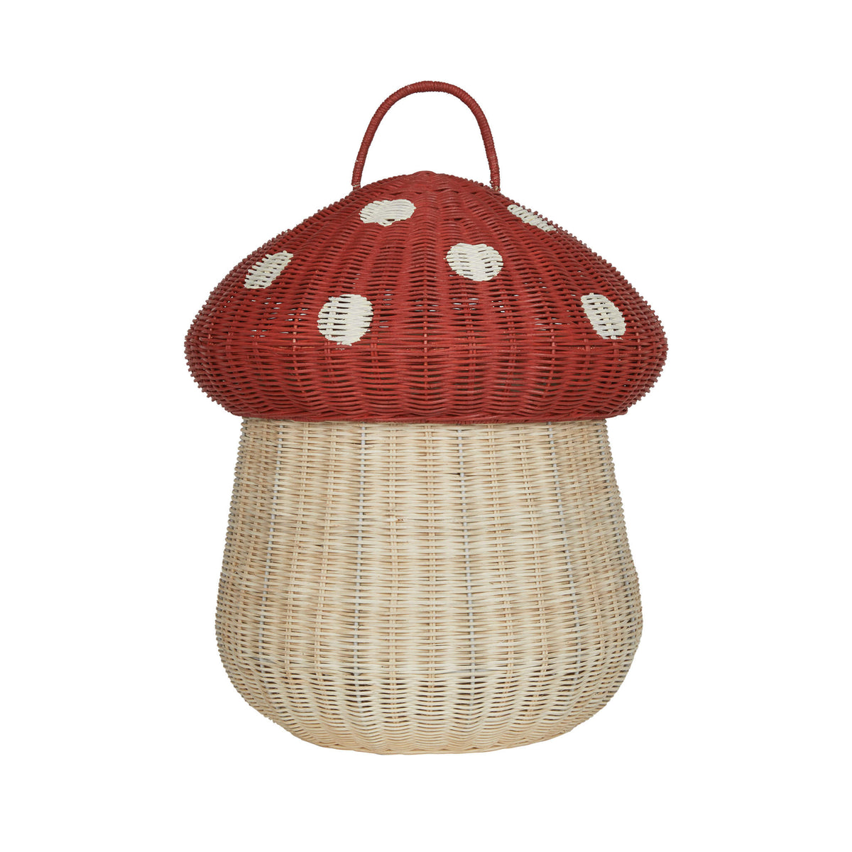 Mushroom Storage Basket (Red)
