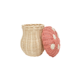 Toadstool Basket (Musk & Straw)