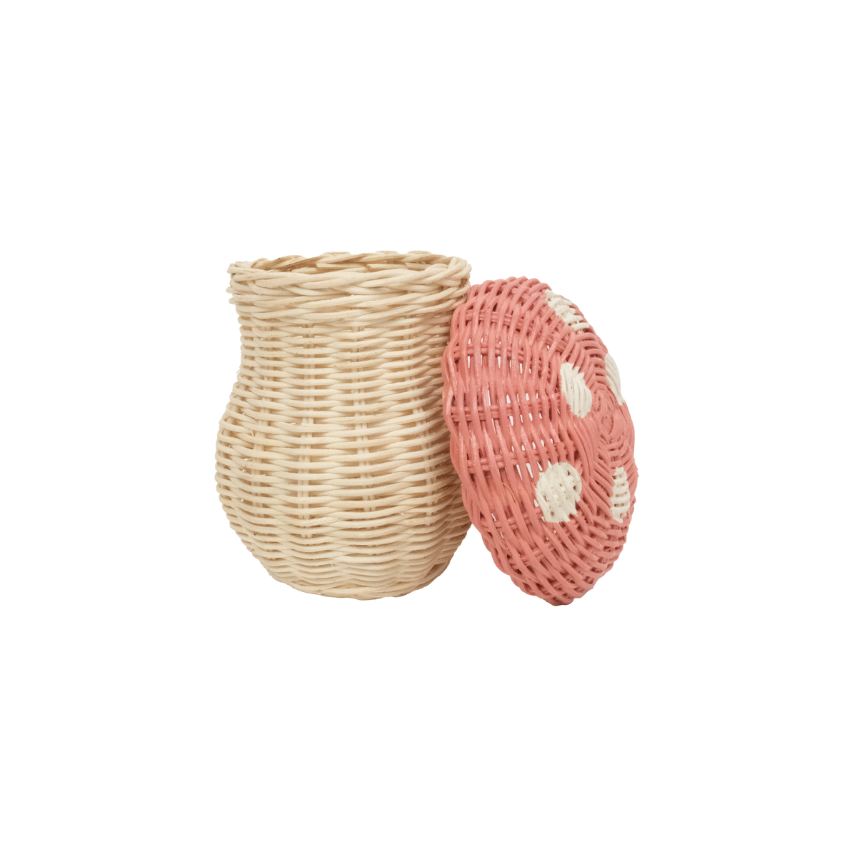 Toadstool Basket (Musk & Straw)