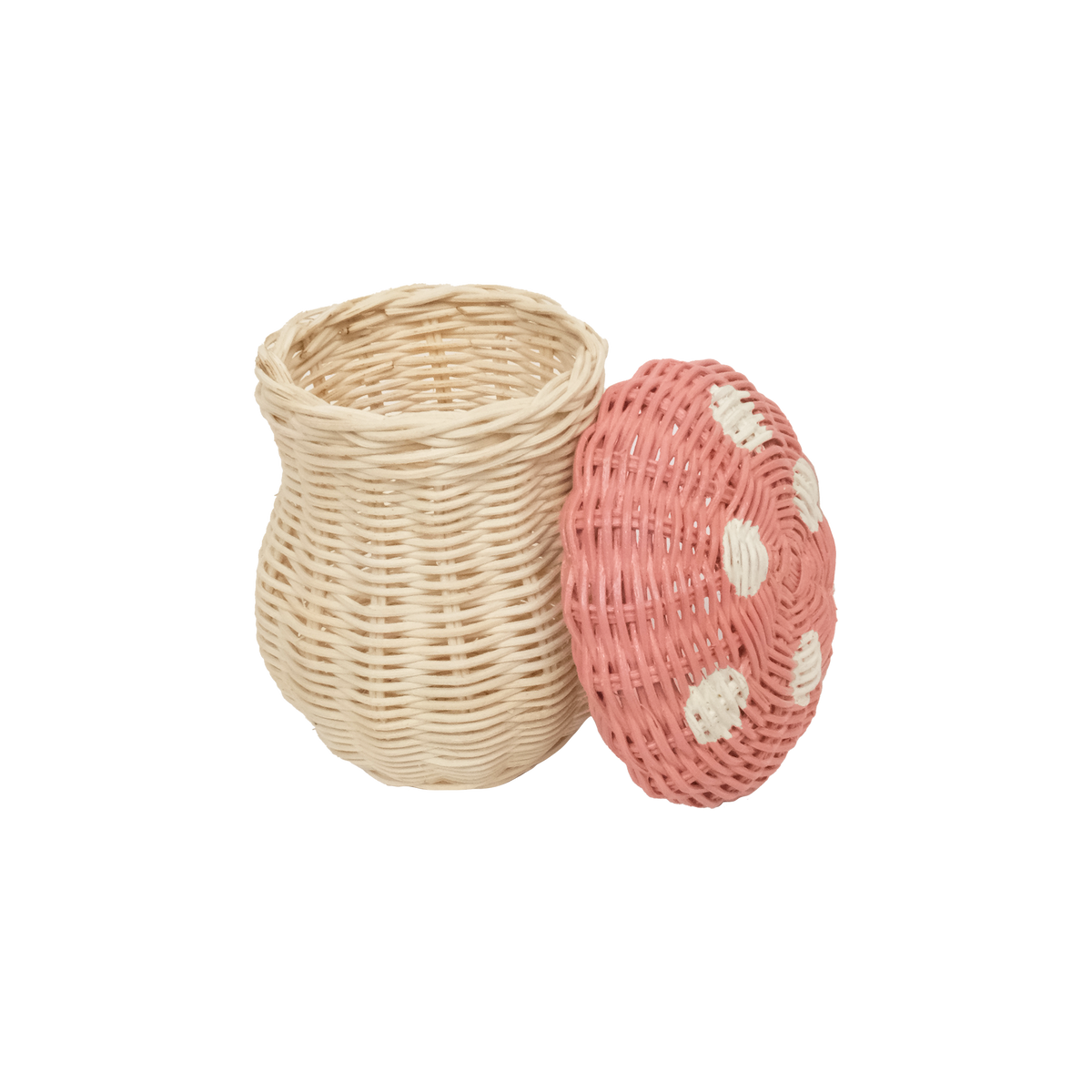 Toadstool Basket (Musk & Straw)