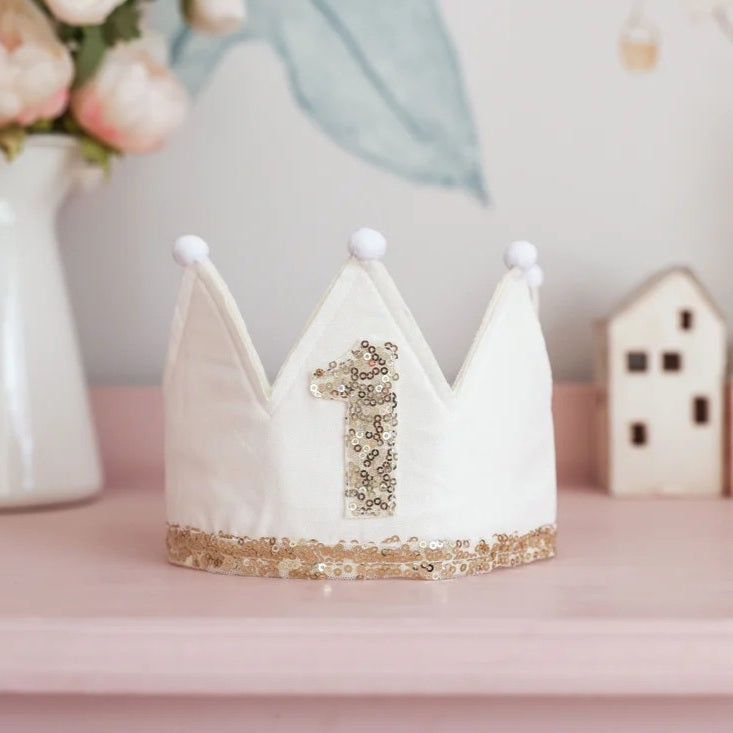 1st Birthday Crown (Ivory)