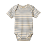 Short Sleeve Bodysuit (Stripe Trio)
