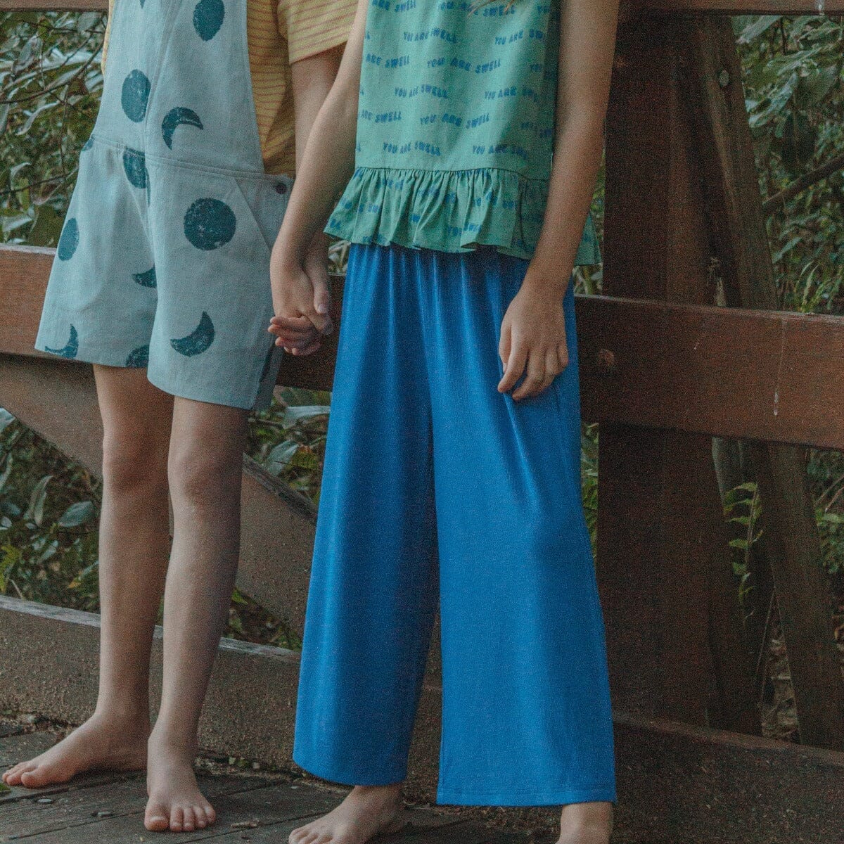Azure Rib Culottes