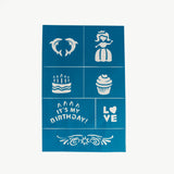 Oh Flossy Resuable Adhesive Face Paint & Makeup Stencils