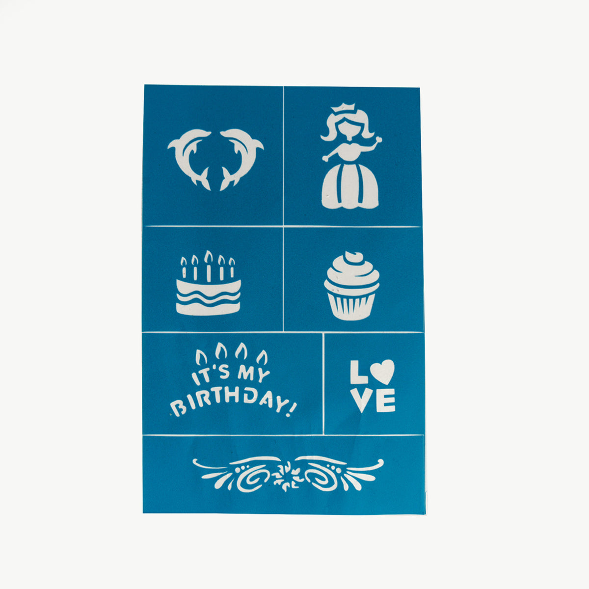 Oh Flossy Resuable Adhesive Face Paint & Makeup Stencils