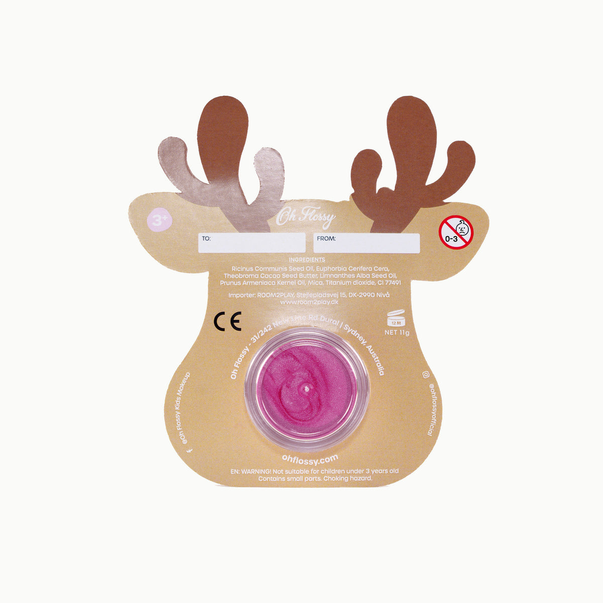 Oh Flossy Stocking Stuffer - Rudolph Pink
