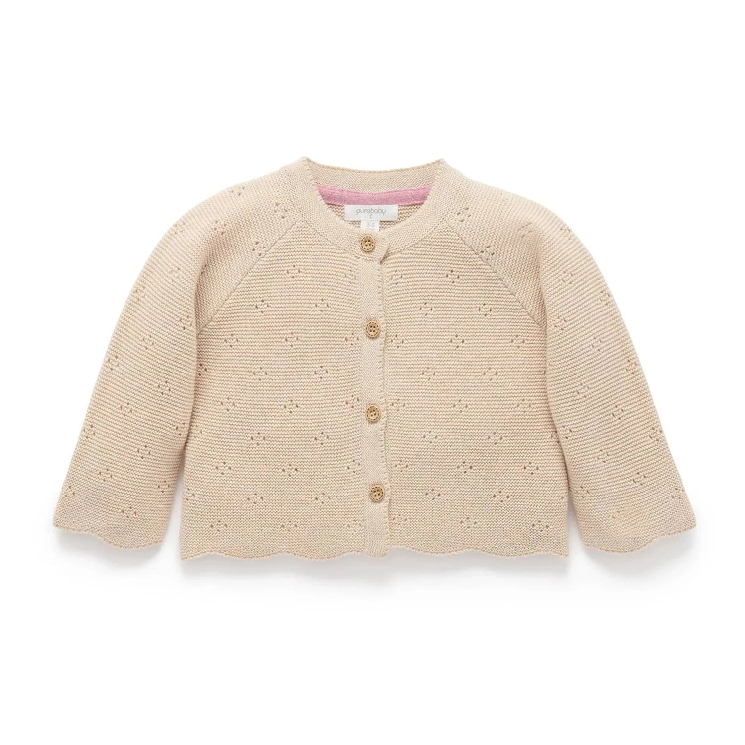 Oatmeal Posie Cardigan